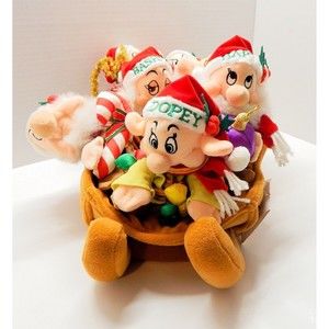 Disney Snow White and The Seven Dwarfs Christmas Sleigh Plush